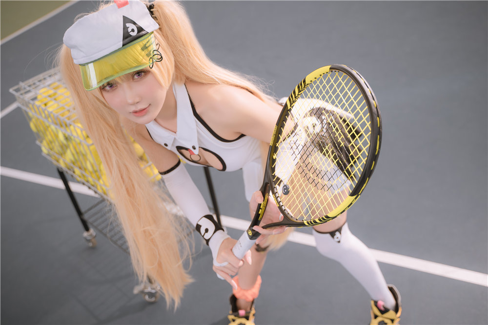 阿包也是兔娘 贝奇网球服 [21P-183M] COSER-第2张